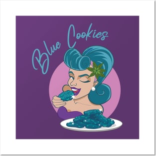 Blue Cookies (Madame Violet) Posters and Art